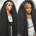250 Density Deep Wave Lace Front Wig 13X6 Hd Lace Frontal Wig 13X4 Curly Human Hair Wigs for Women 360 Pre Plucked Lace Wig