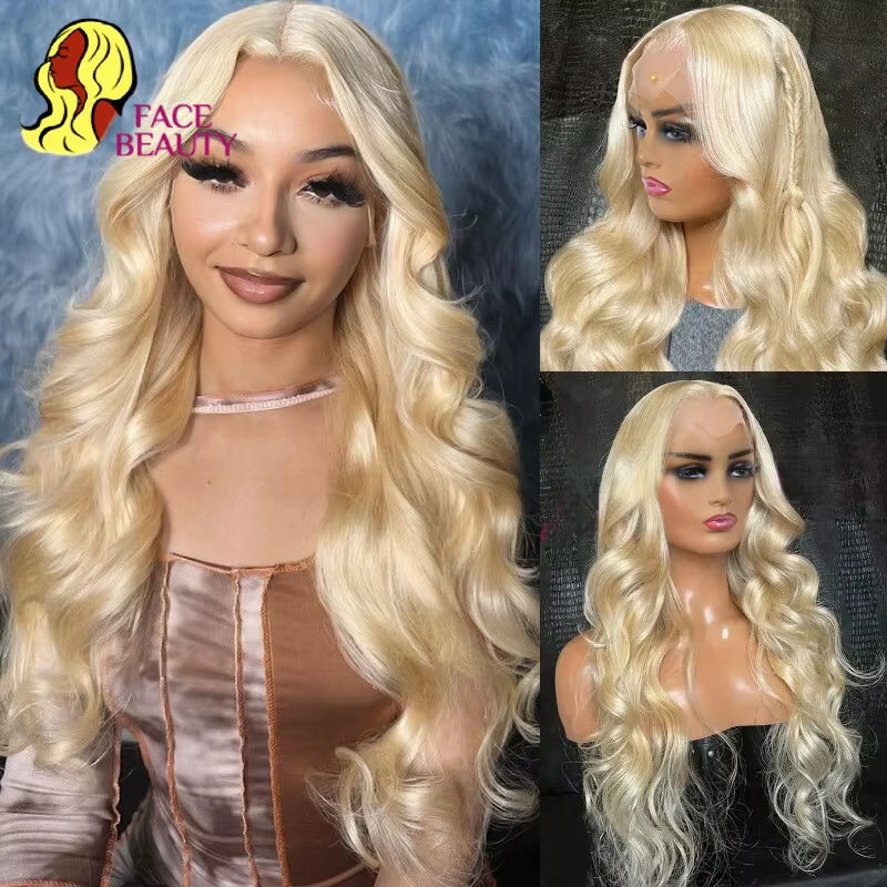 360 Lace Frontal Wig 613 Blonde 13X4 13X6 Body Wave Lace Front Wig Preplucked Brazilian Lace Front Human Hair Wigs 30 32 38 Inch